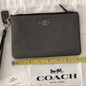 Metallic Coach Wristlet New